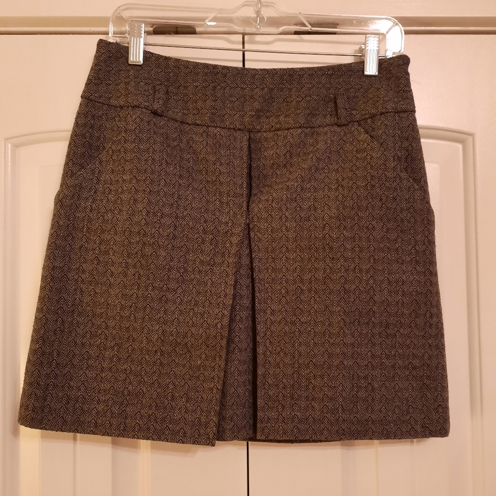 Thick A-line mini skirt